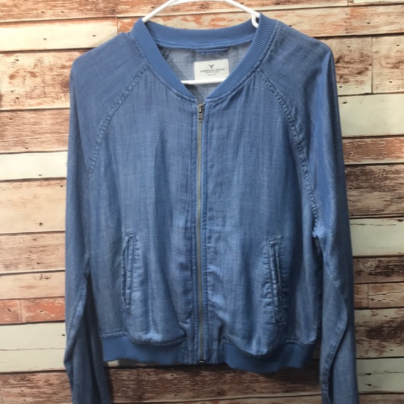 American Eagle light zip jacket medium K912